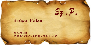 Szépe Péter névjegykártya